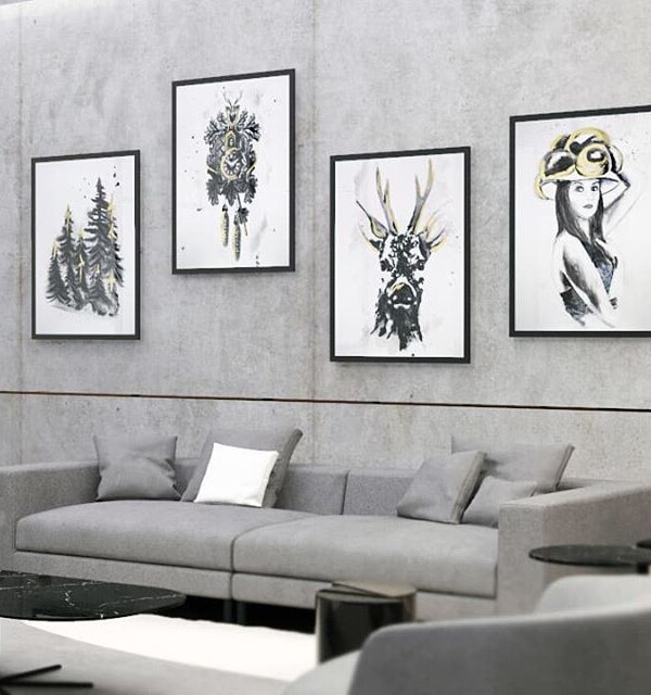 Black´nGoldForest Series